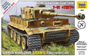 Сборная модель немецкого тяжелого танка T-VI "Тигр"